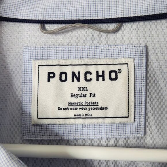 Poncho Men's Long Sleeve Outdoor Button-Down Shirt Size XXL - Picture 4 of 6
